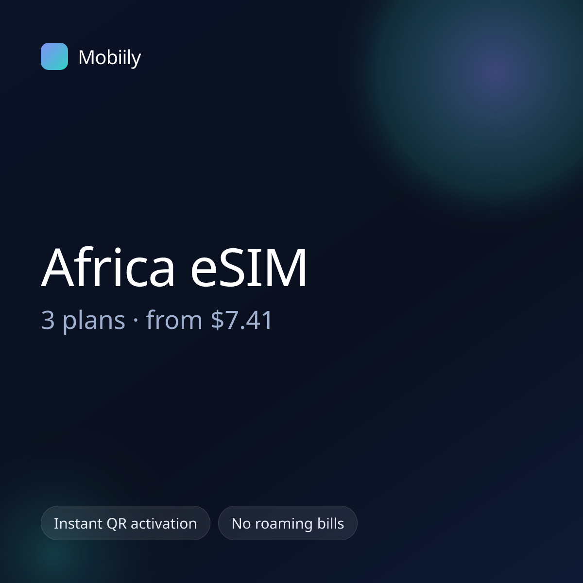 Mobiily Africa eSIM data plans
