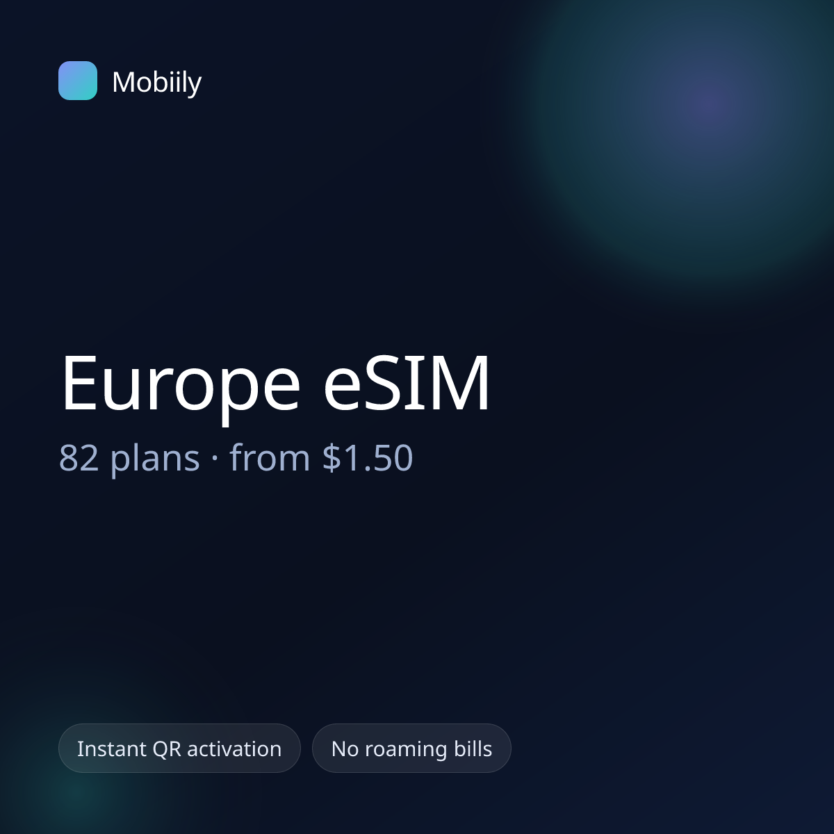 Mobiily Europe eSIM data plans