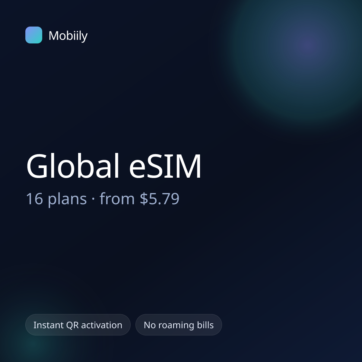 Mobiily Global eSIM data plans