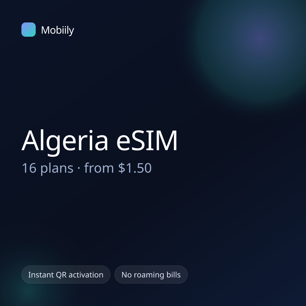 Mobiily Algeria eSIM data plans