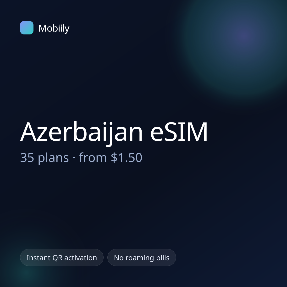 Mobiily Azerbaijan eSIM data plans