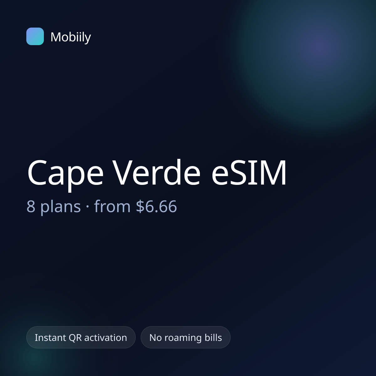 Mobiily Cape Verde eSIM data plans