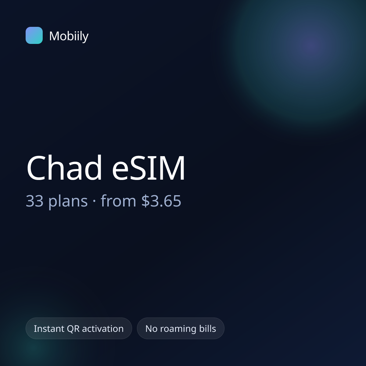 Mobiily Chad eSIM data plans