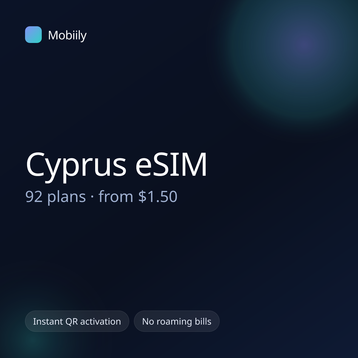Mobiily Cyprus eSIM data plans