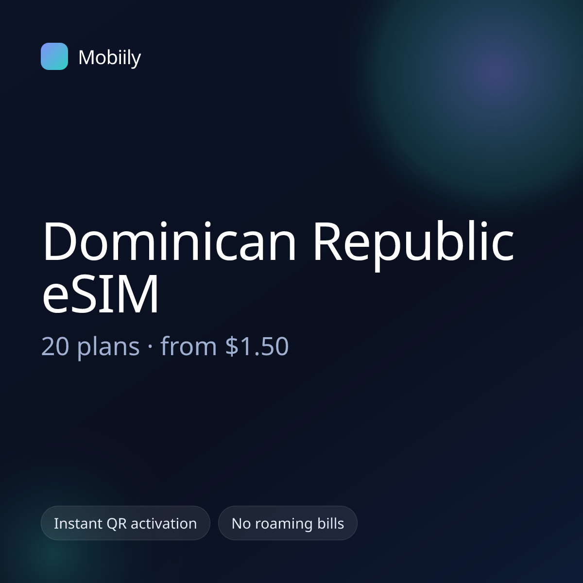 Mobiily Dominican Republic eSIM data plans