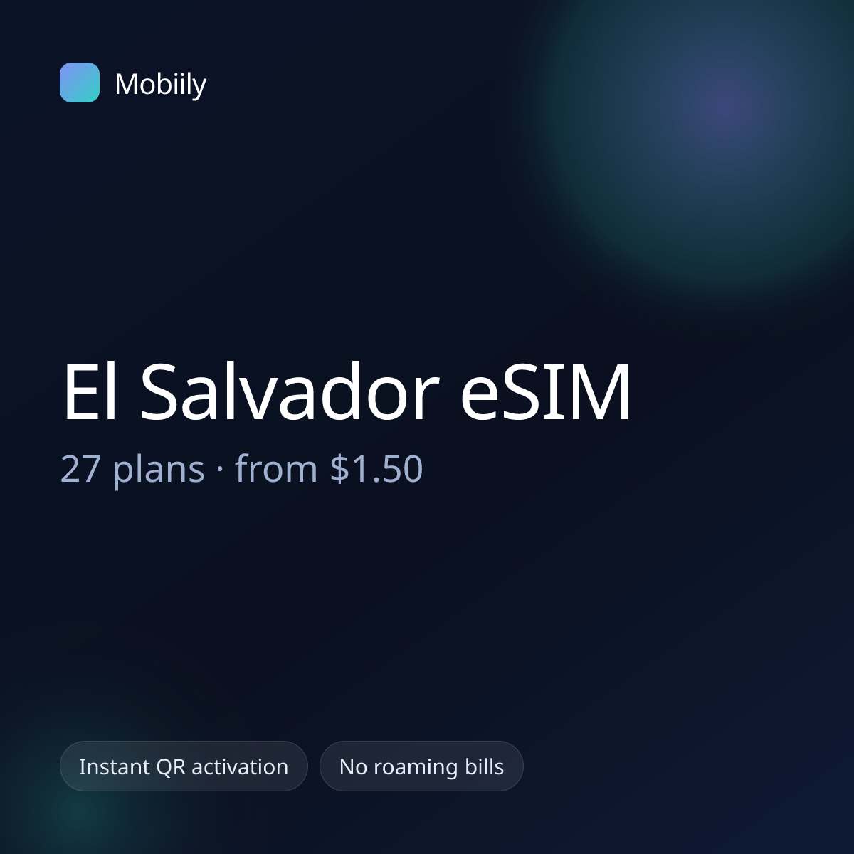 Mobiily El Salvador eSIM data plans
