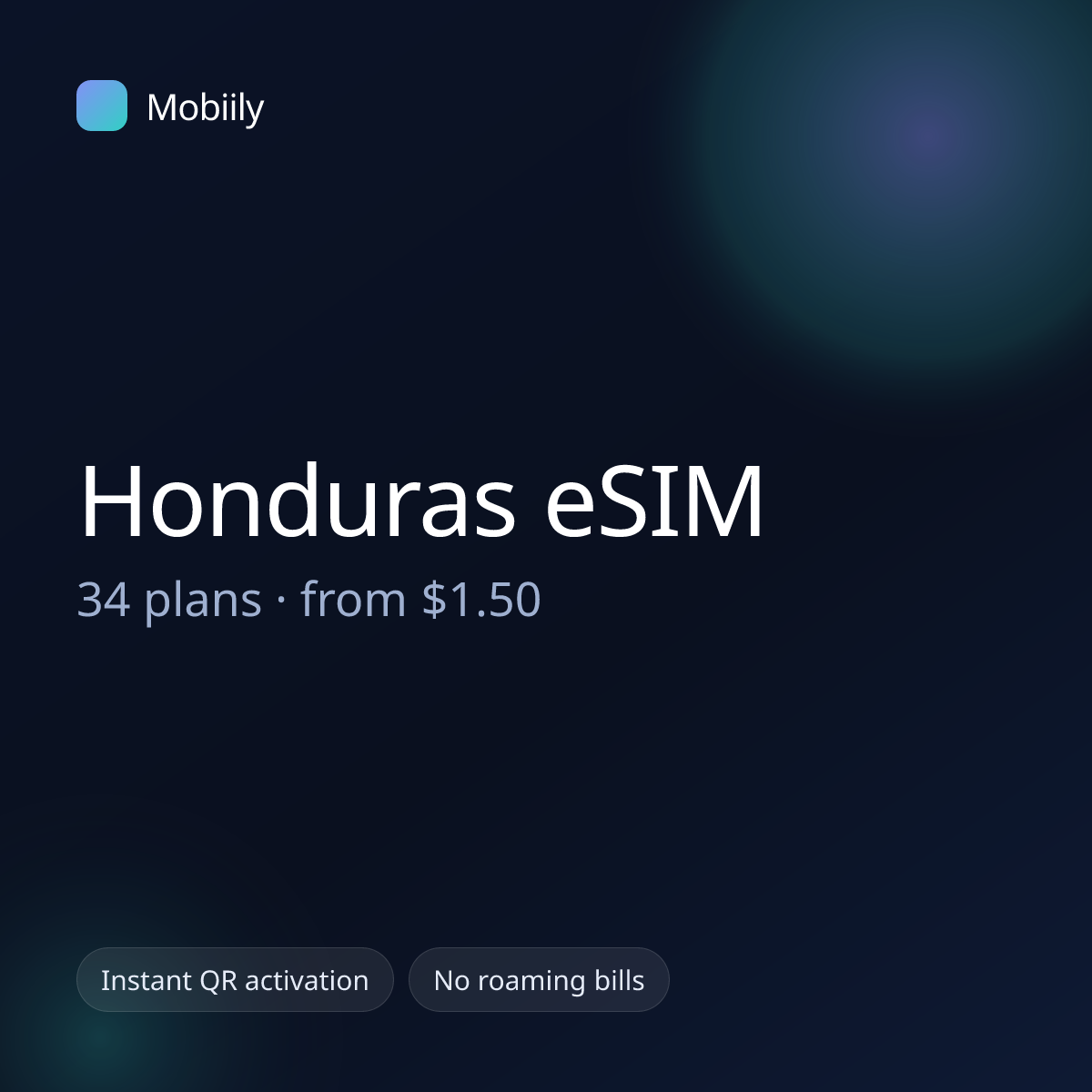 Mobiily Honduras eSIM data plans