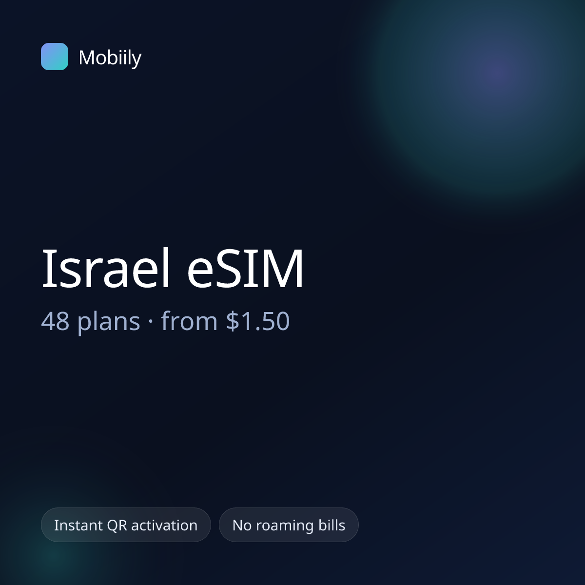 Mobiily Israel eSIM data plans
