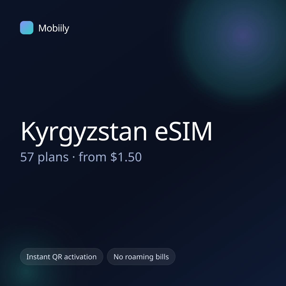 Mobiily Kyrgyzstan eSIM data plans