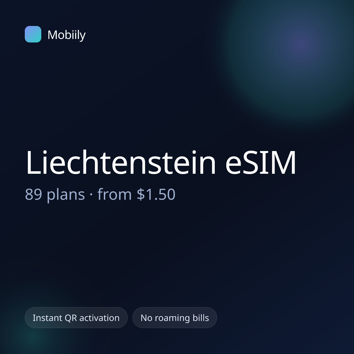 Mobiily Liechtenstein eSIM data plans