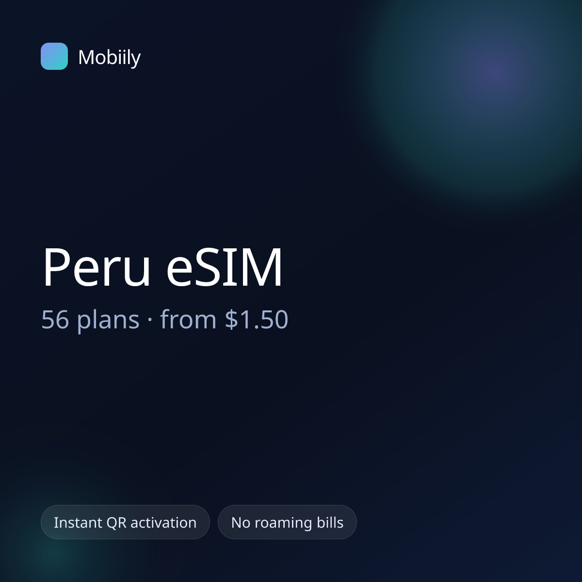 Mobiily Peru eSIM data plans