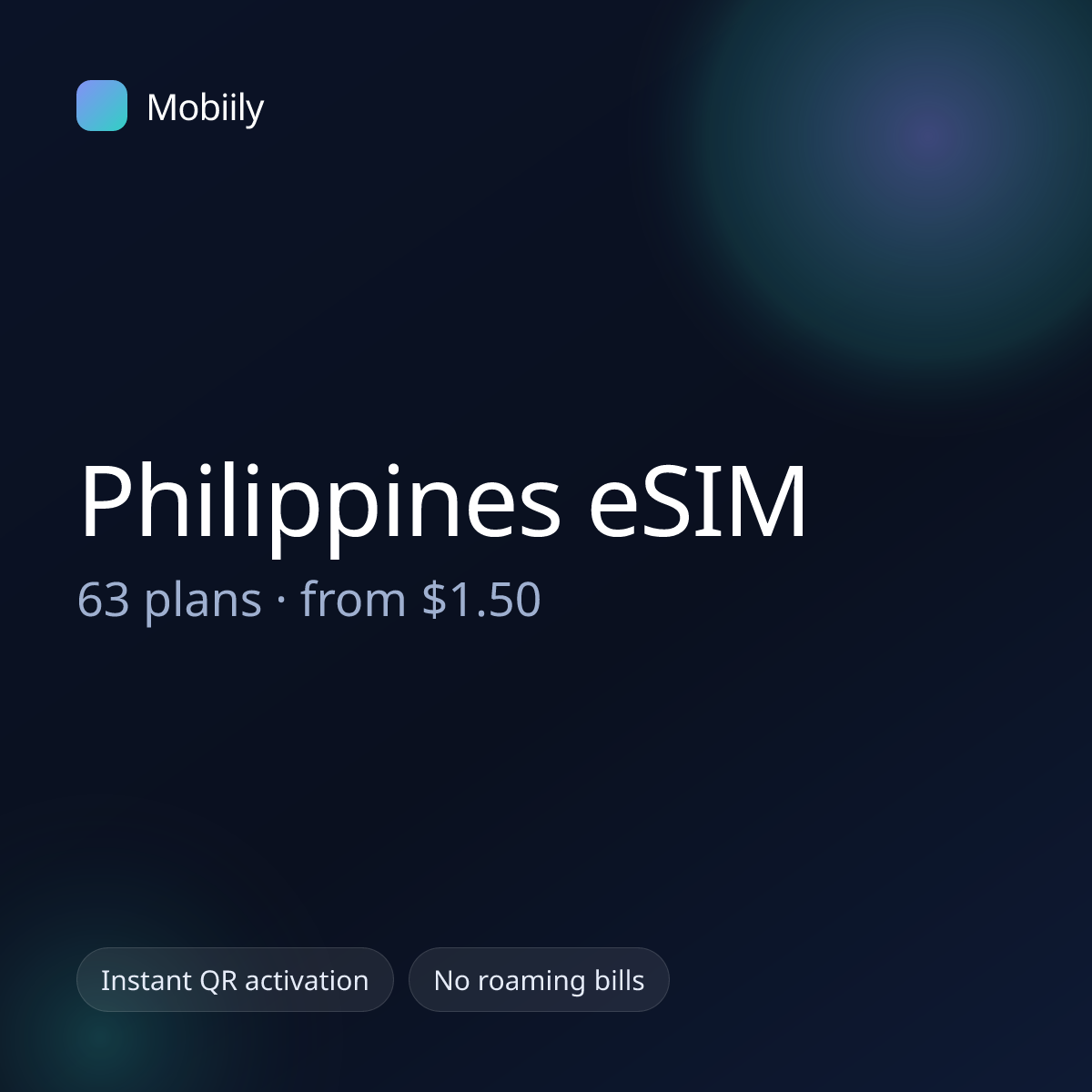 Mobiily Philippines eSIM data plans