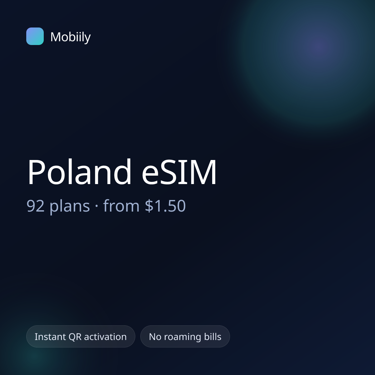 Mobiily Poland eSIM data plans
