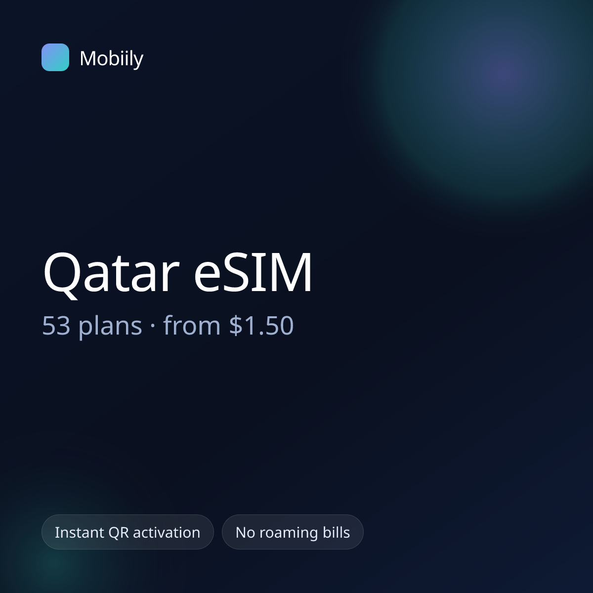 Mobiily Qatar eSIM data plans