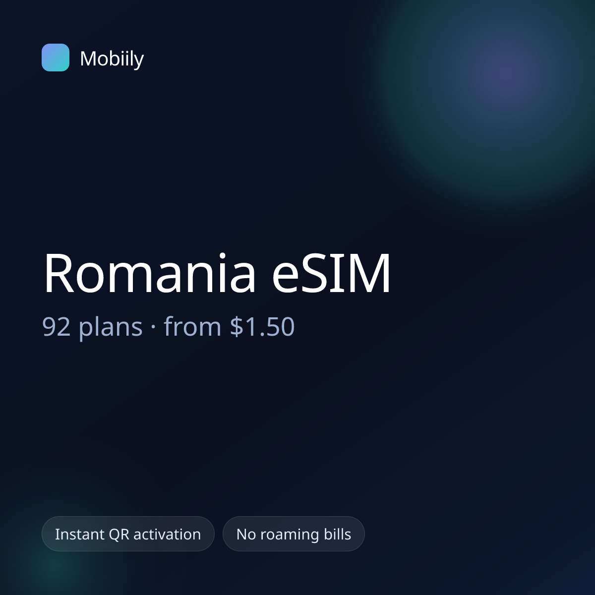 Mobiily Romania eSIM data plans