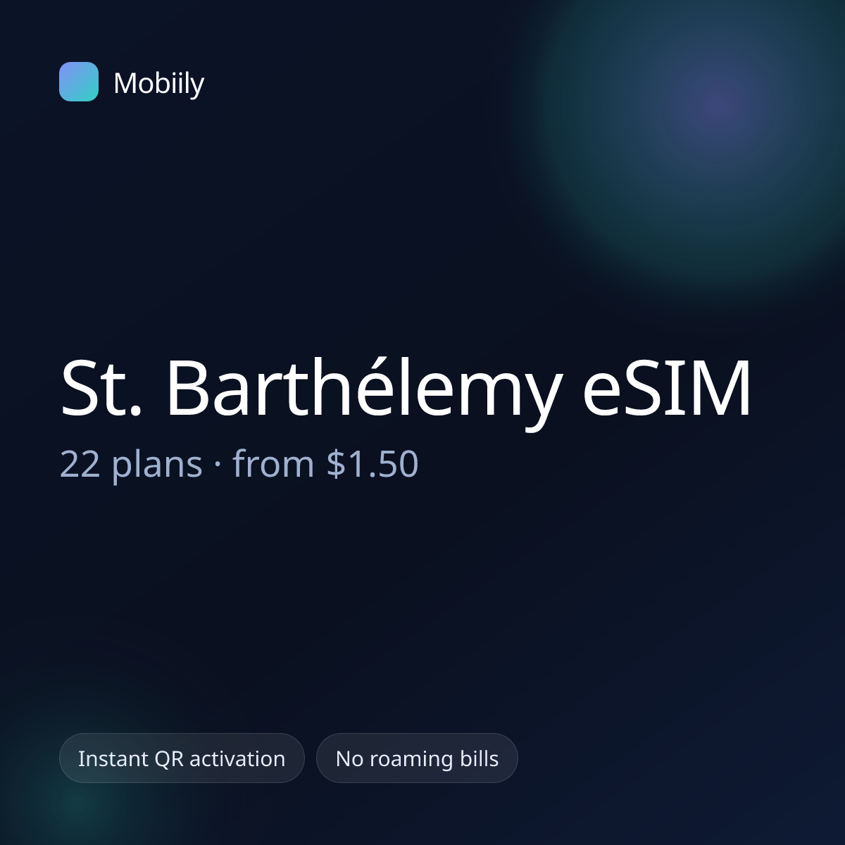 Mobiily St. Barthélemy eSIM data plans