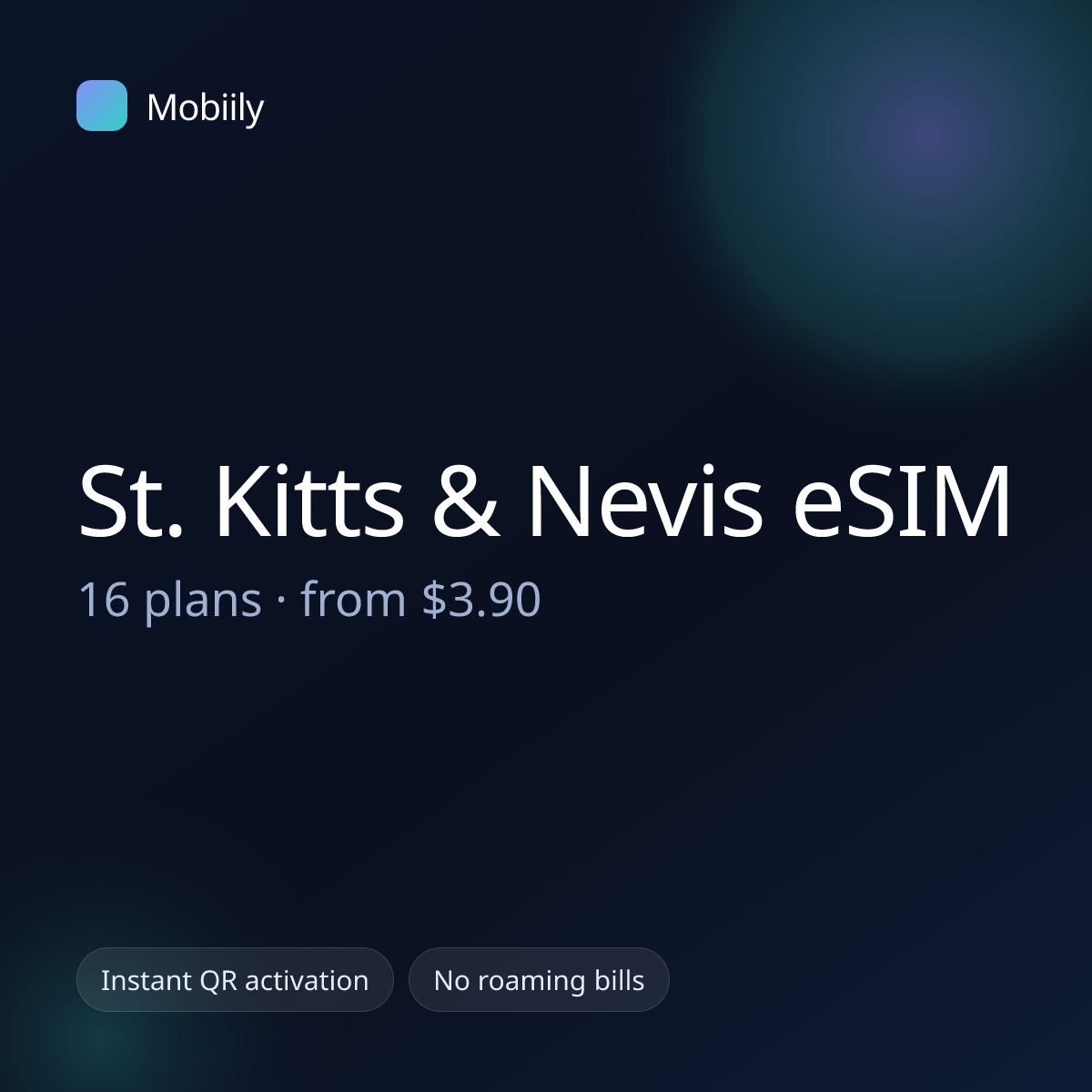 Mobiily St. Kitts & Nevis eSIM data plans