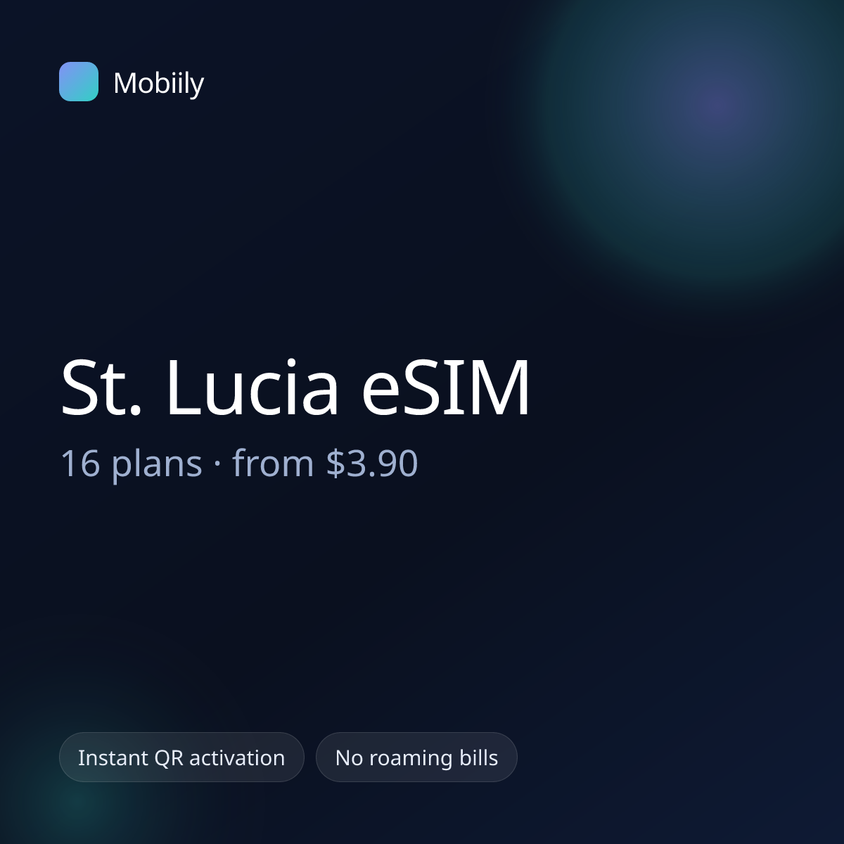 Mobiily St. Lucia eSIM data plans