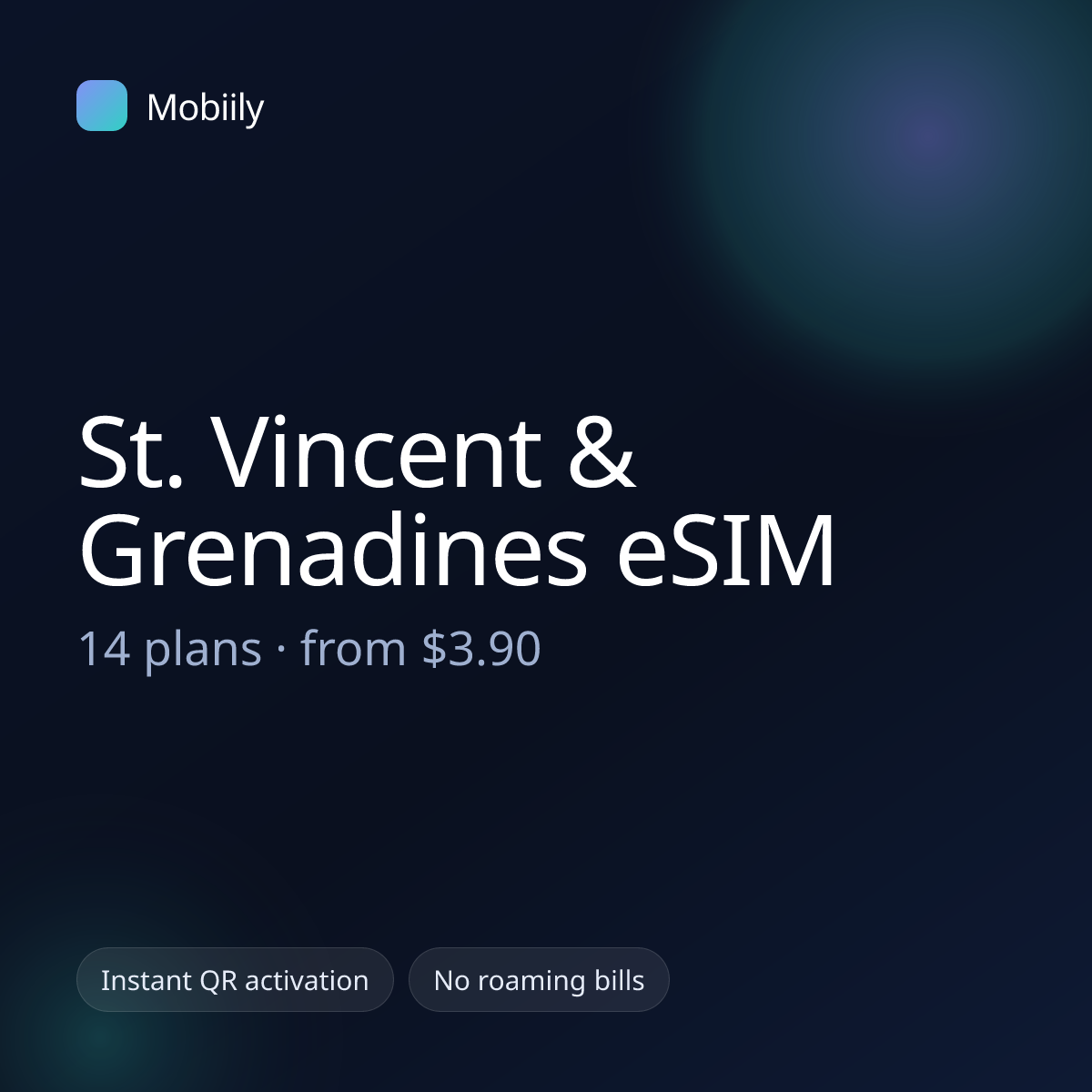 Mobiily St. Vincent & Grenadines eSIM data plans