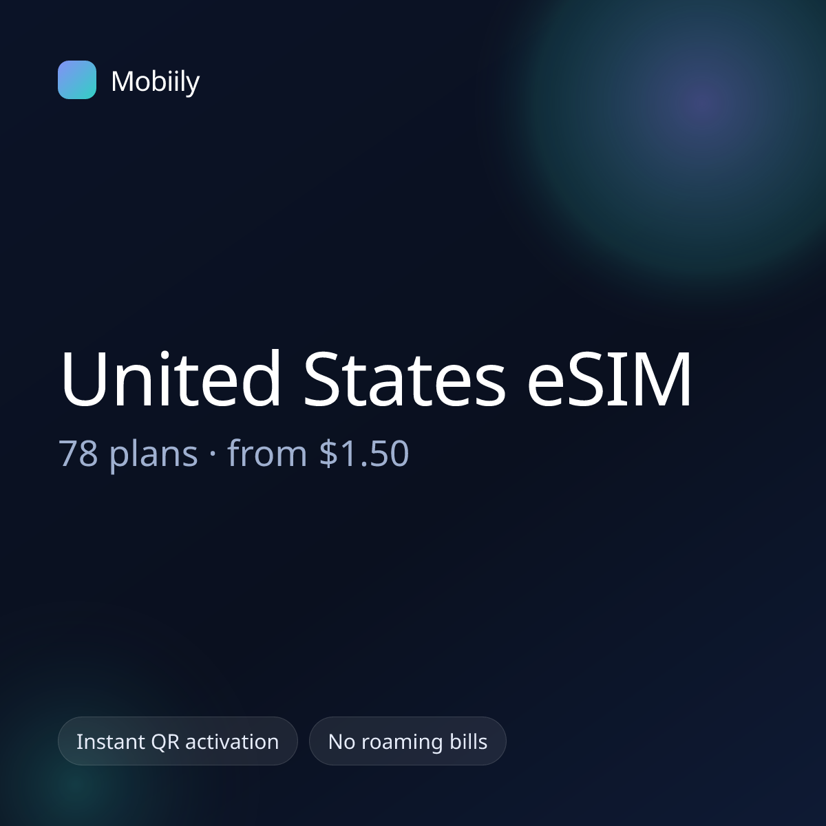 Mobiily United States eSIM data plans
