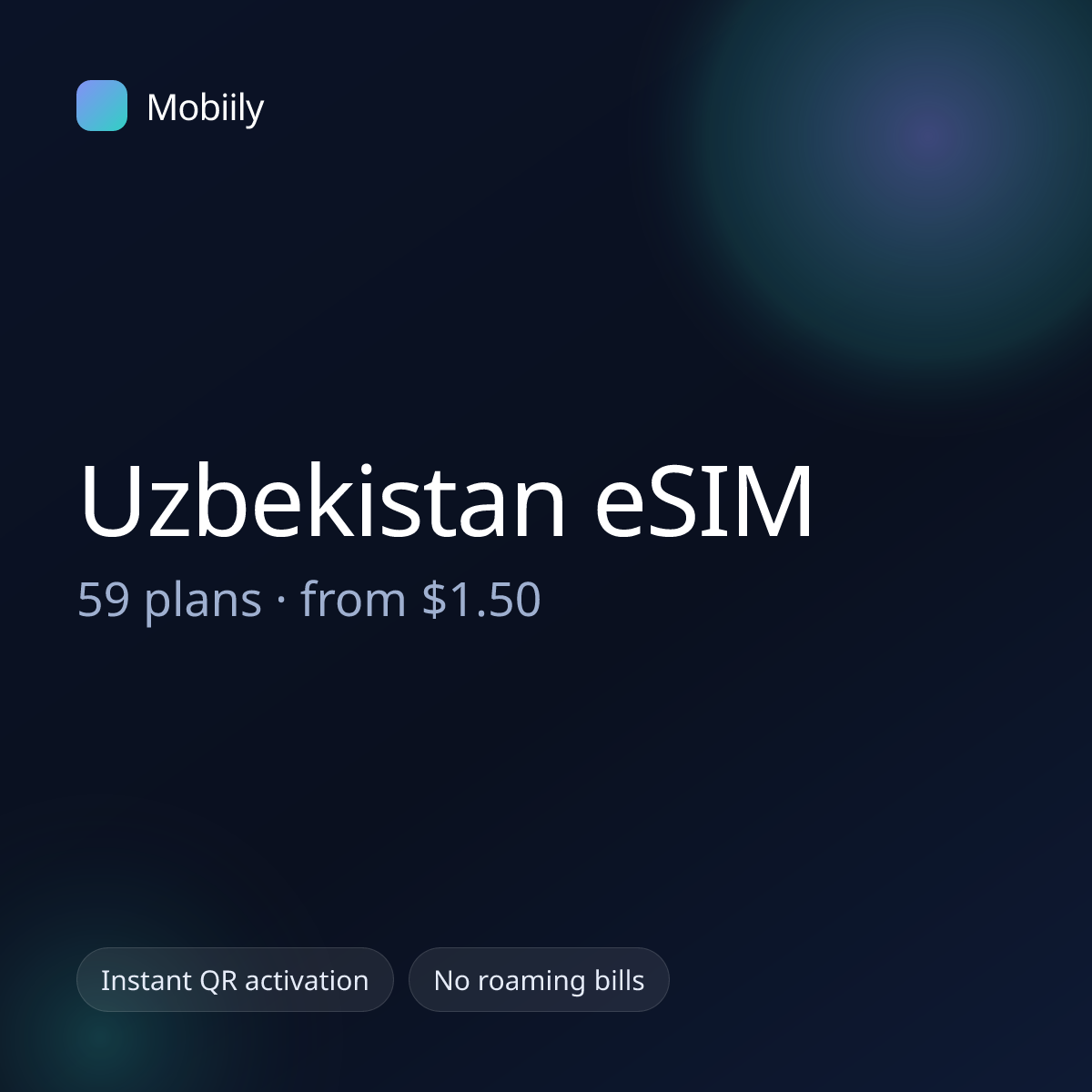 Mobiily Uzbekistan eSIM data plans