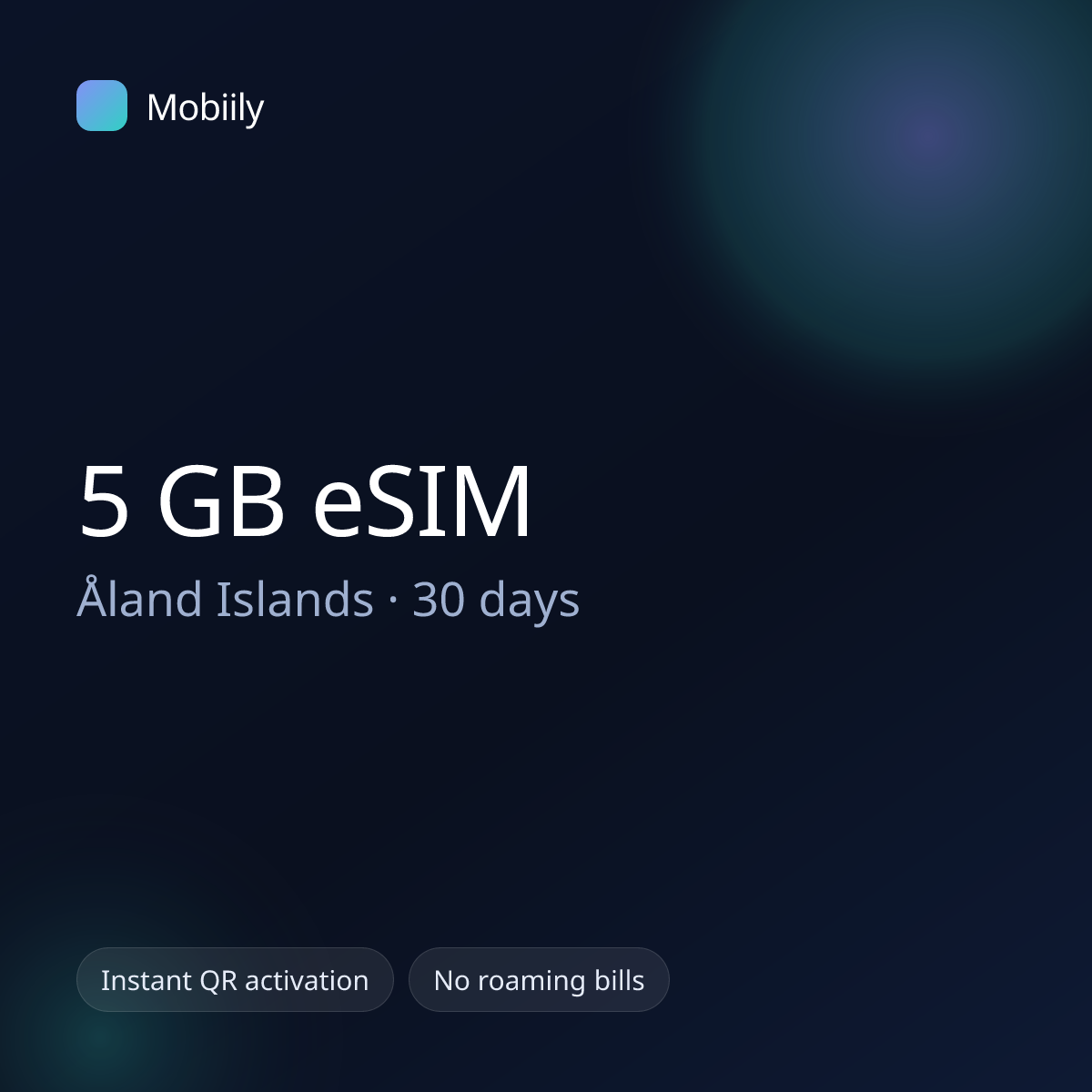 5 GB eSIM for Åland Islands — 30 days, Mobiily
