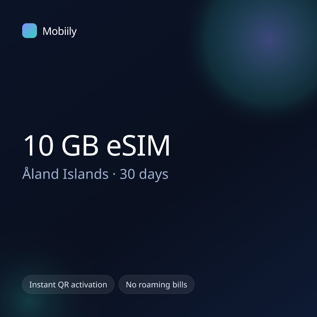 10 GB eSIM for Åland Islands — 30 days, Mobiily